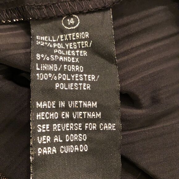 NWT Addison Evening Silver Metallic Dress Size 14 High Neck Glamour Maxi Formal - Picture 14 of 15